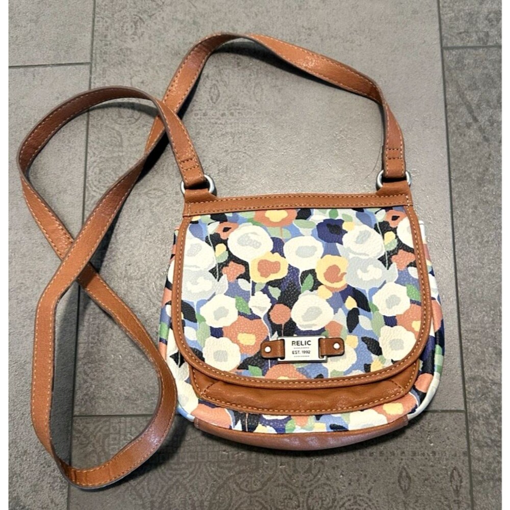Relic by Fossil Crossbody Bag Floral Boho Hippie Y2K Small
